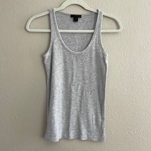 J. Crew Gray Ribbed Tank Top